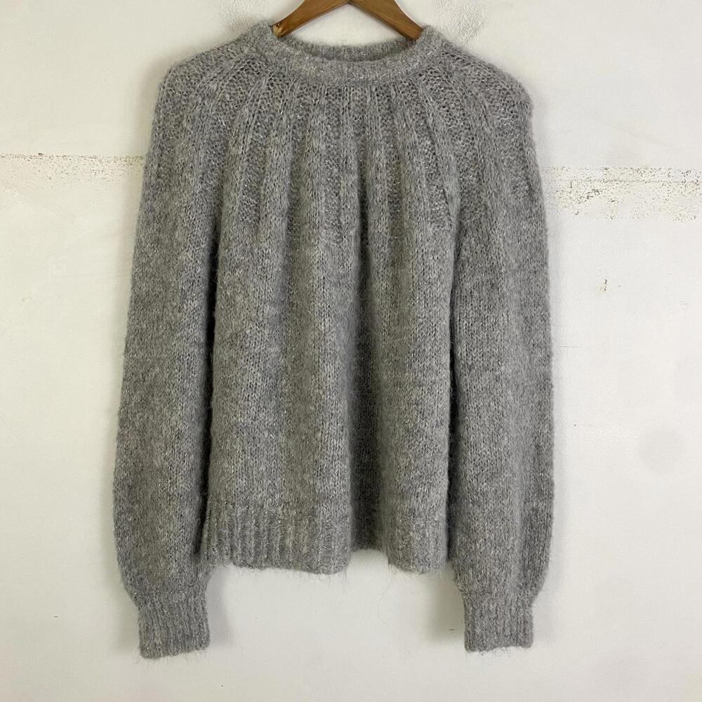 ELEVEN SIX gray Mila sweater baby alpaca sz M/L